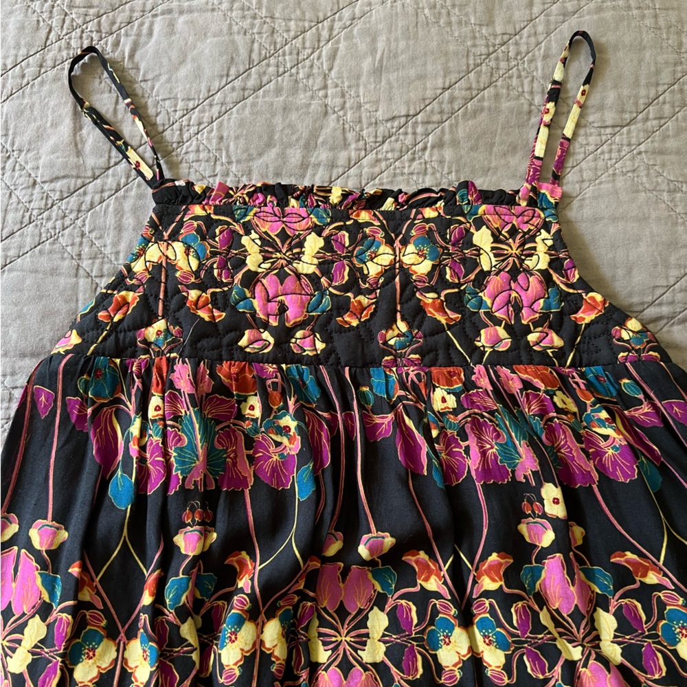 Anthropologie Black Floral Maxi Dress - Picture 2 of 4